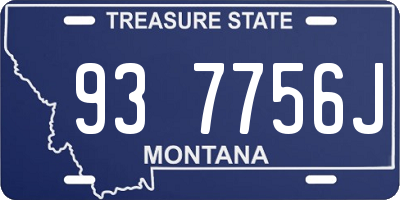 MT license plate 937756J