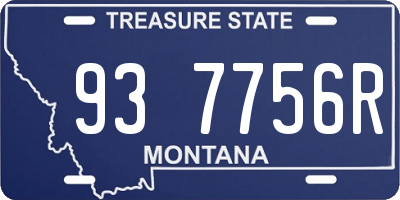 MT license plate 937756R
