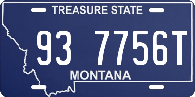 MT license plate 937756T