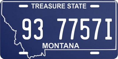 MT license plate 937757I