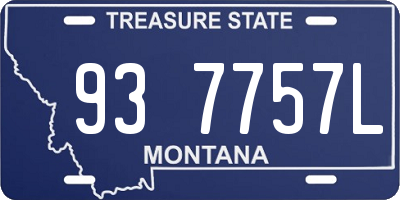 MT license plate 937757L