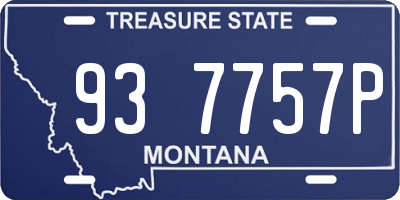 MT license plate 937757P