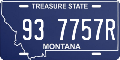MT license plate 937757R