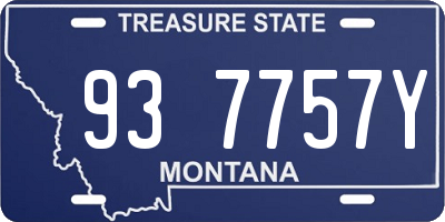 MT license plate 937757Y