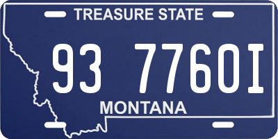 MT license plate 937760I