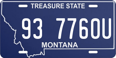 MT license plate 937760U