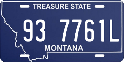 MT license plate 937761L