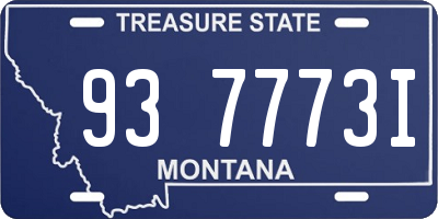 MT license plate 937773I