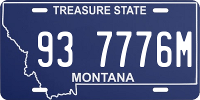 MT license plate 937776M