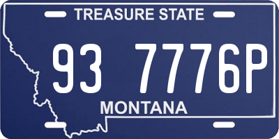 MT license plate 937776P