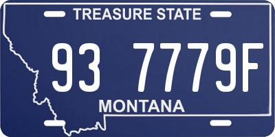 MT license plate 937779F