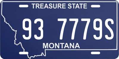 MT license plate 937779S