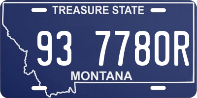 MT license plate 937780R