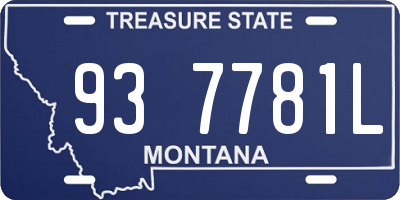 MT license plate 937781L