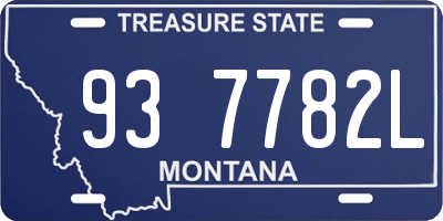 MT license plate 937782L