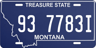 MT license plate 937783I