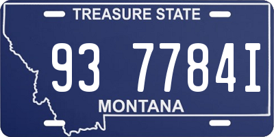 MT license plate 937784I