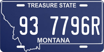 MT license plate 937796R