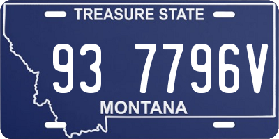MT license plate 937796V
