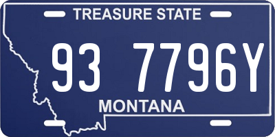 MT license plate 937796Y