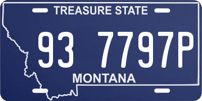 MT license plate 937797P
