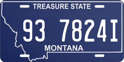MT license plate 937824I