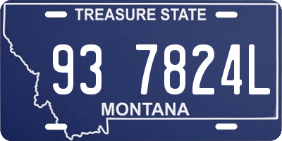 MT license plate 937824L