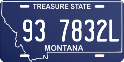 MT license plate 937832L