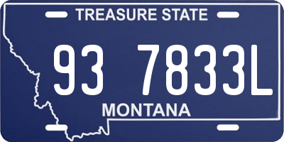 MT license plate 937833L