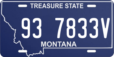 MT license plate 937833V