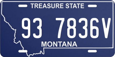 MT license plate 937836V