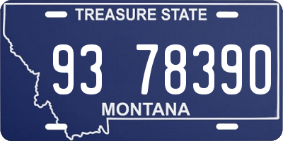 MT license plate 937839O
