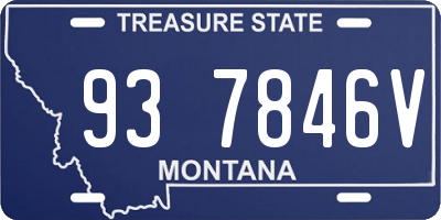 MT license plate 937846V