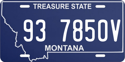 MT license plate 937850V