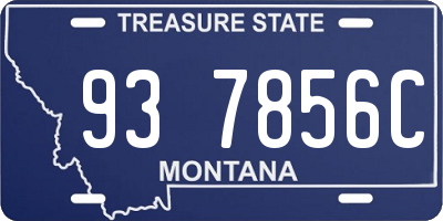 MT license plate 937856C