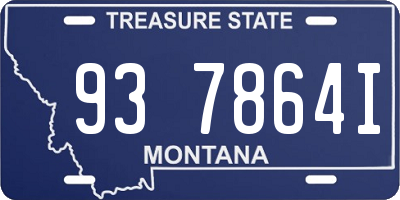 MT license plate 937864I