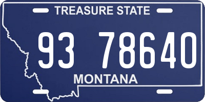 MT license plate 937864O