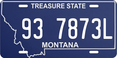 MT license plate 937873L