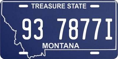 MT license plate 937877I