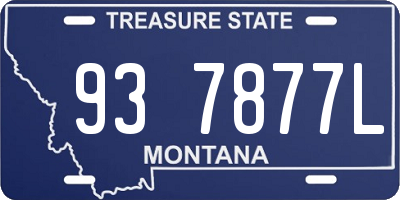 MT license plate 937877L