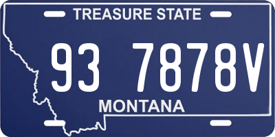 MT license plate 937878V