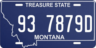 MT license plate 937879D