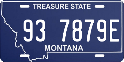 MT license plate 937879E