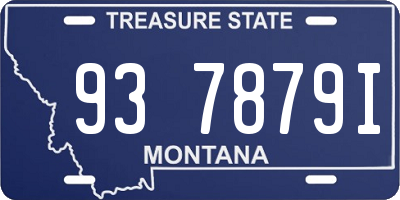 MT license plate 937879I