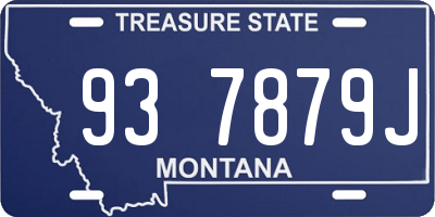 MT license plate 937879J