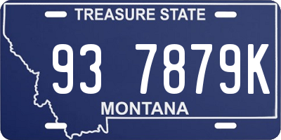 MT license plate 937879K