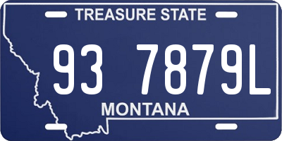 MT license plate 937879L