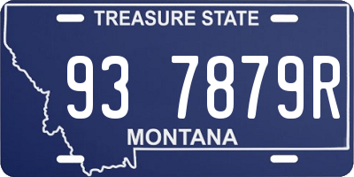 MT license plate 937879R