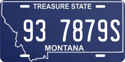 MT license plate 937879S