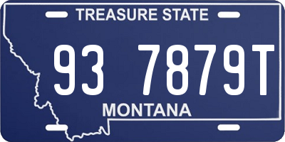 MT license plate 937879T